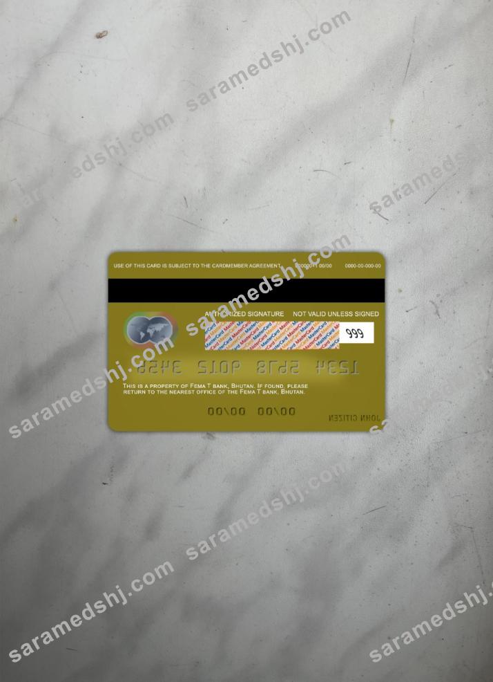 Bhutan T bank mastercard photolook back